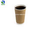 Kraft Paper Insulated Disposable Cups 8oz 12oz 16oz For Hot Drinks
