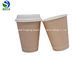 16oz Size Compostable Disposable Coffee Paper Cups To Go With Paper Lids