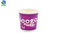 Food Grade Paper Ice Cream Containers Yogurt Paper Cups Recycled 100% Raw Wood Pulp